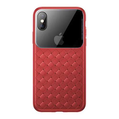 Чехол Baseus Glass & Weaving (WIAPIPH58-BL09) для iPhone X/Xs (Red) в Благо