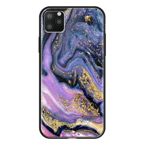 Чехол Deppa Glass Case для Apple iPhone 11 Pro Max Purple/Black в Благо