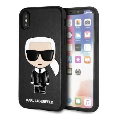Чехол Karl Lagerfeld PU Leather Iconik (KLHCPXIKPUBK) для iPhone X/Xs (Black) в Благо