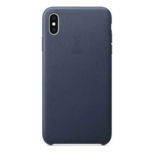 Чехол Leather Case для iPhone XS Max, LCIPXSM-02-MIBL в Благо