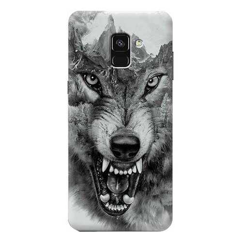 Чехол RE:PA для Samsung Galaxy A8 (2018) SM-A530 с принтом Волк в горах в Благо