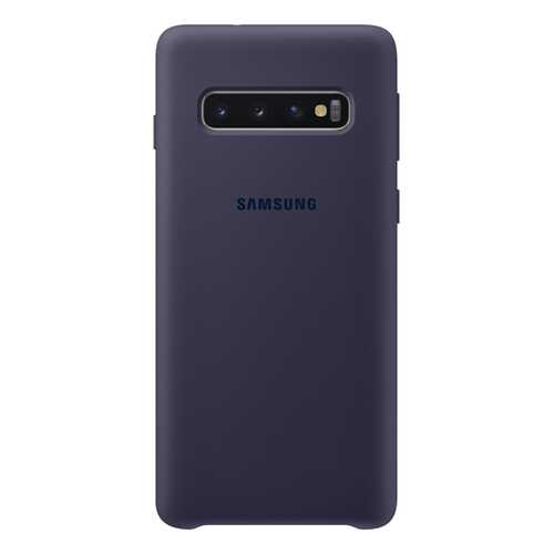 Чехол Samsung Silicone Cover для Galaxy S10 Plus Dark Blue в Благо