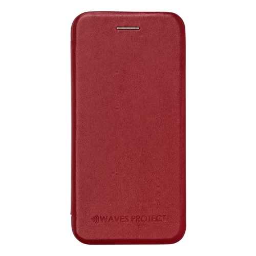 Чехол Waves Protect кожаный для iPhone 7 Plus, 8 Plus red в Благо