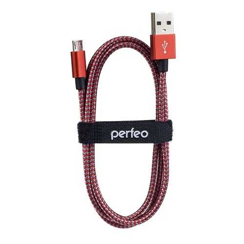 Кабель Perfeo USB2.0 A вилка - Micro USB вилка, красно-белый, длина 3 м. (U4804) в Благо