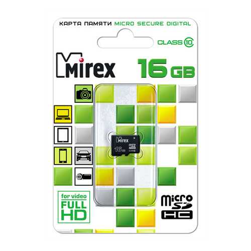 Карта памяти MIREX Micro SDHC 16GB в Благо