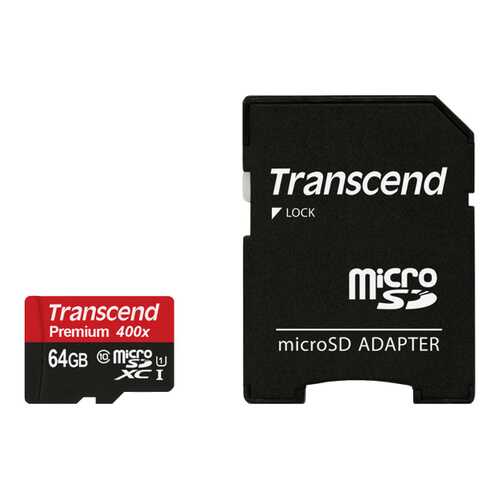 Карта памяти Transcend Micro SDXC Premium TS64GUSDU1 64GB в Благо