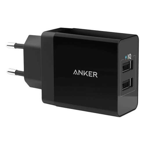 Сетевое зарядное устройство Anker PowerPort 2 USB 4,8A Black в Благо
