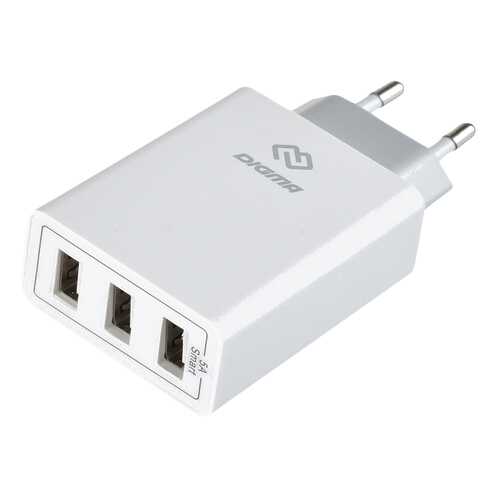 Сетевое зарядное устройство Digma 3 USB 5A White в Благо
