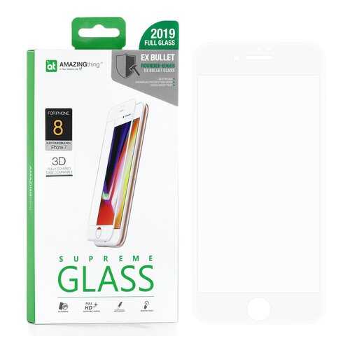 Защитное стекло AMAZINGthing SupremeGlass Extra Hard 3D White 0.3mm для Apple iPhone 7 в Благо