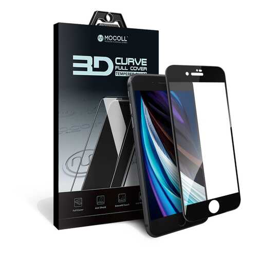 Защитное стекло MOCOLL 3D для iPhone SE 2020 / 7 / 8 Черное (Серия Storm) в Благо