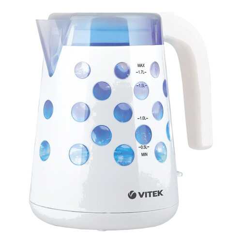 Чайник электрический Vitek VT-7048 W White/Blue в Благо