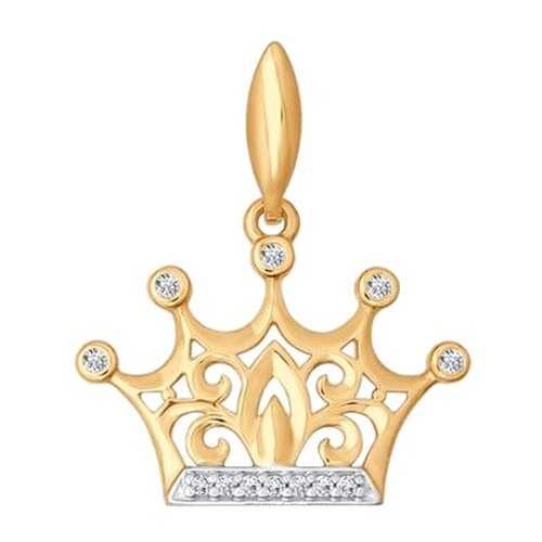 Золотая подвеска «Корона» SOKOLOV 034783 в Благо