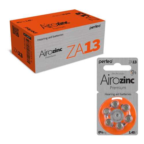 Батарейка Perfeo ZA13/6BL Airozinc Premium 60 шт в Благо