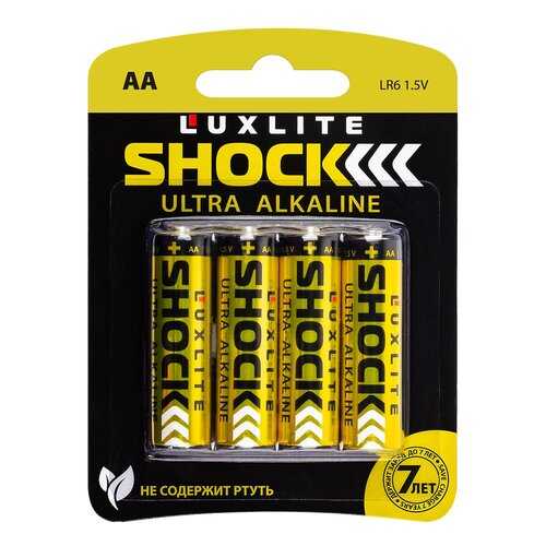 Батарейки Luxlite Shock АА 4 шт в Благо