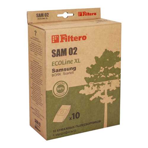Пылесборник для пылесоса Filtero SAM 02 ECOLine XL 10 шт в Благо